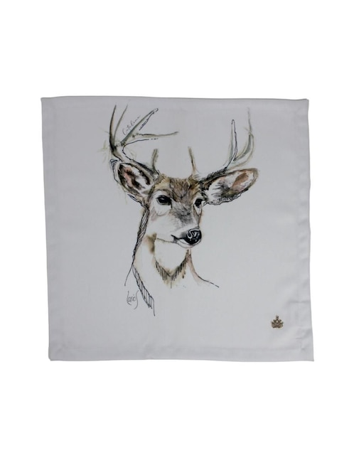 Servilleta Navideña Venado Catalina Home de lino 6 piezas
