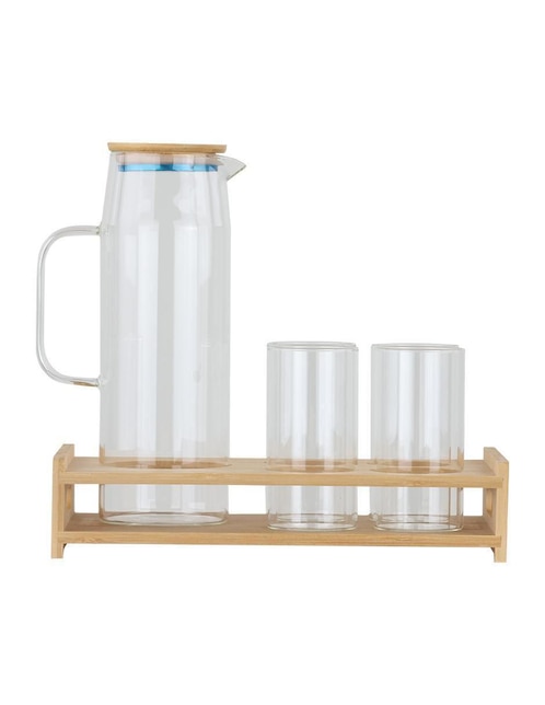 Vaso para agua Gaon Home de vidrio con 7 piezas