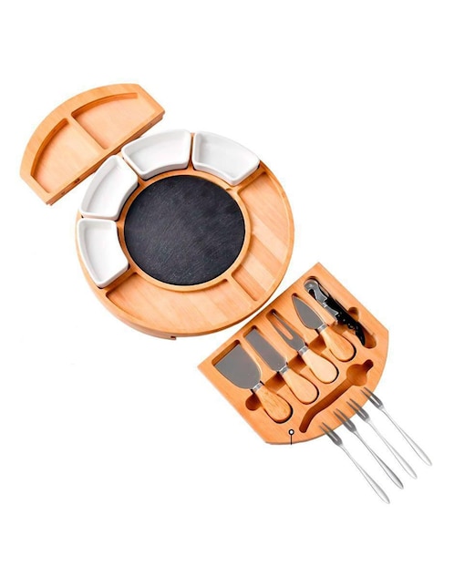 Set tabla para queso Bluelander de madera