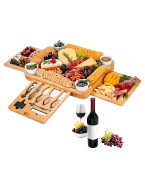 Set tabla para queso Bluelander de madera