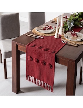 Camino mesa rectangular de algodón Carla Depot navidad