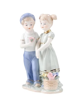 Figura Decorativa De Niña Ventdepot De Porcelana