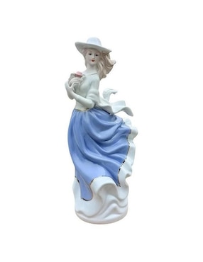 Figura Decorativa De Mujer Ventdepot De Porcelana