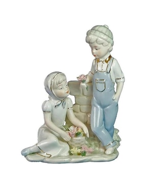 Figura Decorativa De Niña Ventdepot De Porcelana