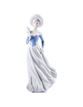 Figura Decorativa De Mujer Ventdepot De Porcelana