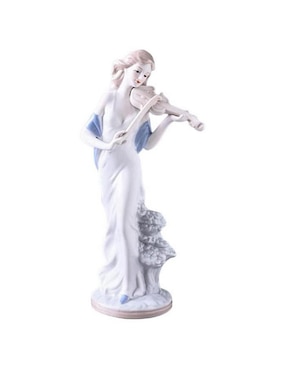 Figura Decorativa De Mujer Ventdepot De Porcelana