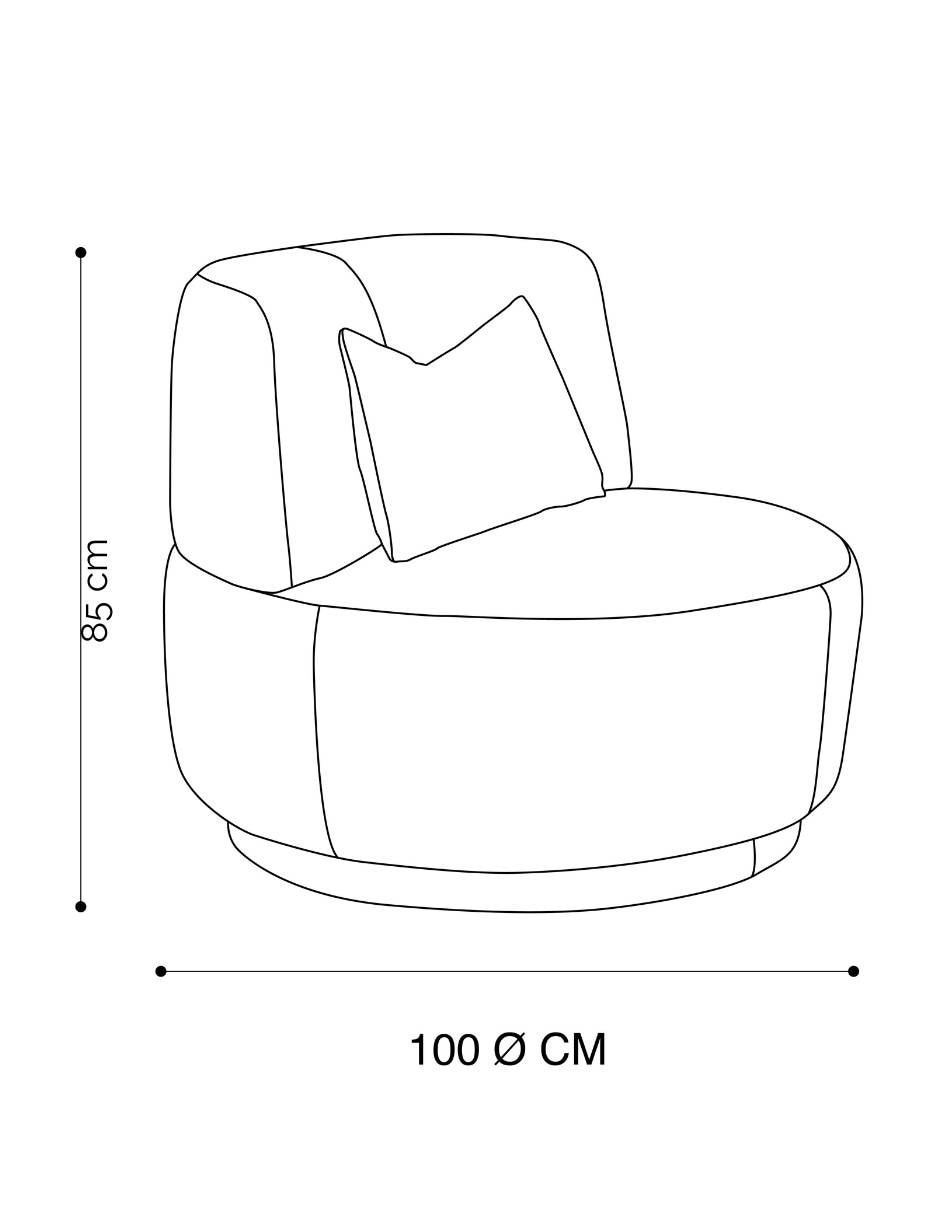 SILLÓN JOSEFA DUPUIS LINO, GRIS