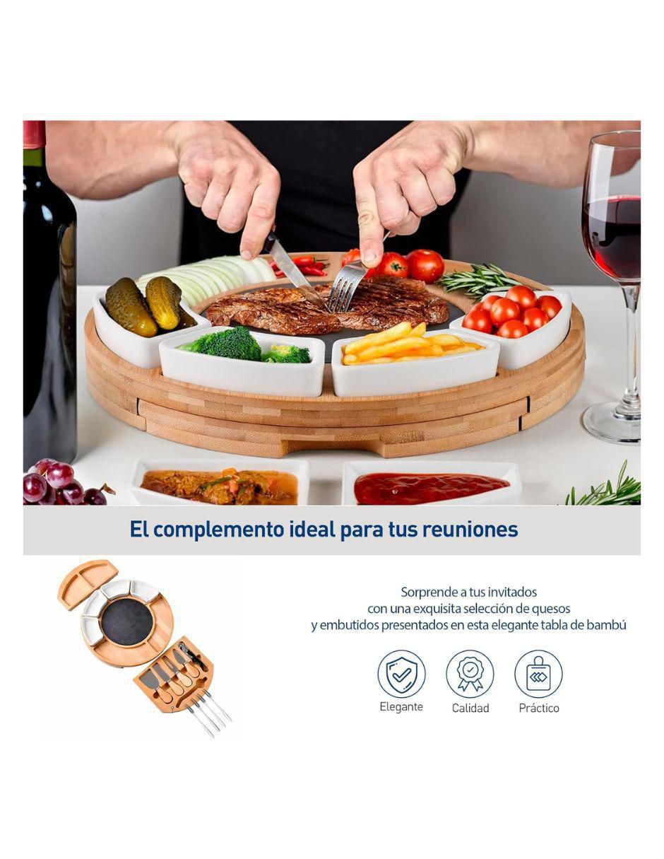 Set tabla para queso de madera 4