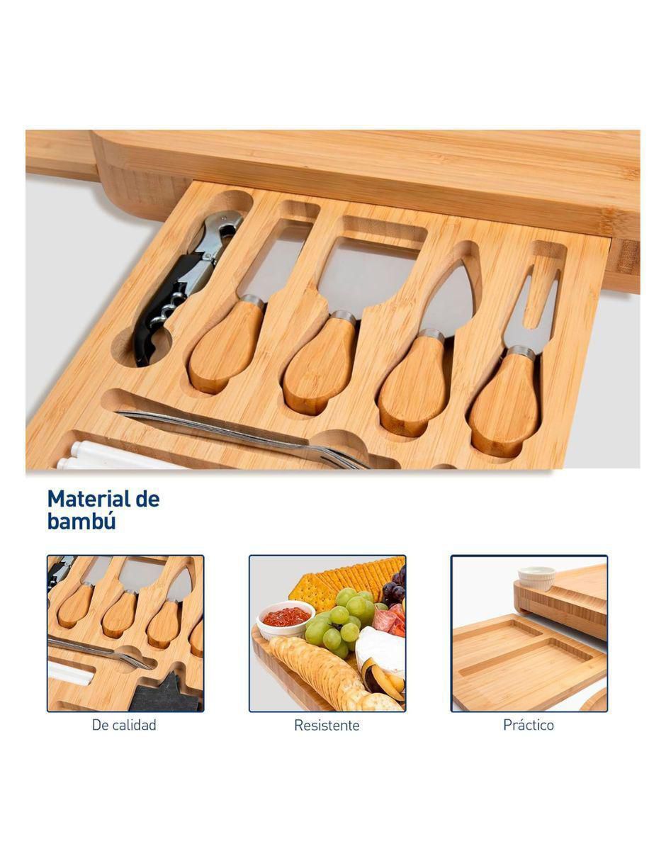 Set tabla para queso de madera 4