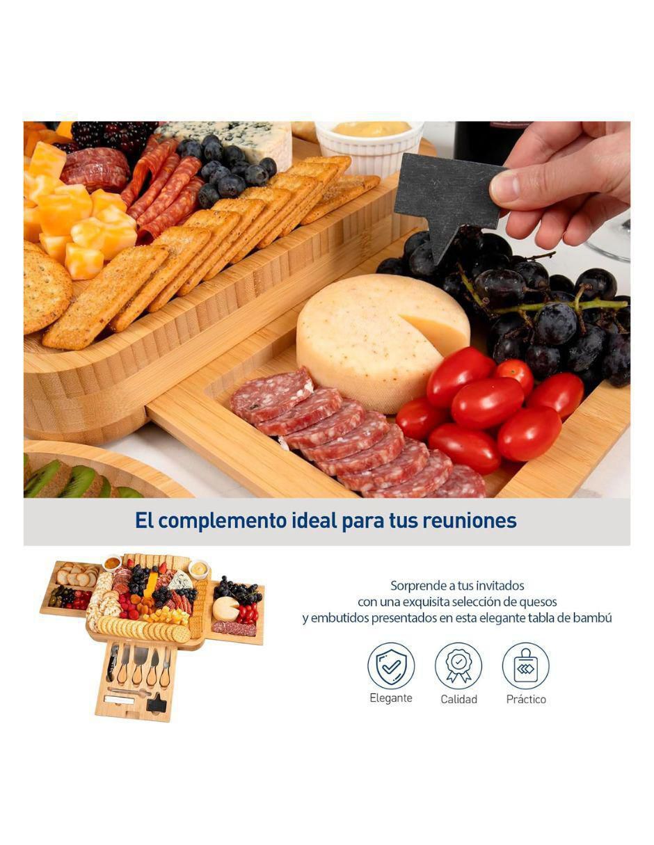 Set tabla para queso de madera 5